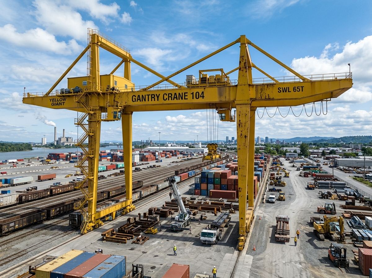 Scrap Metal Magnetic & Grab Overhead Crane